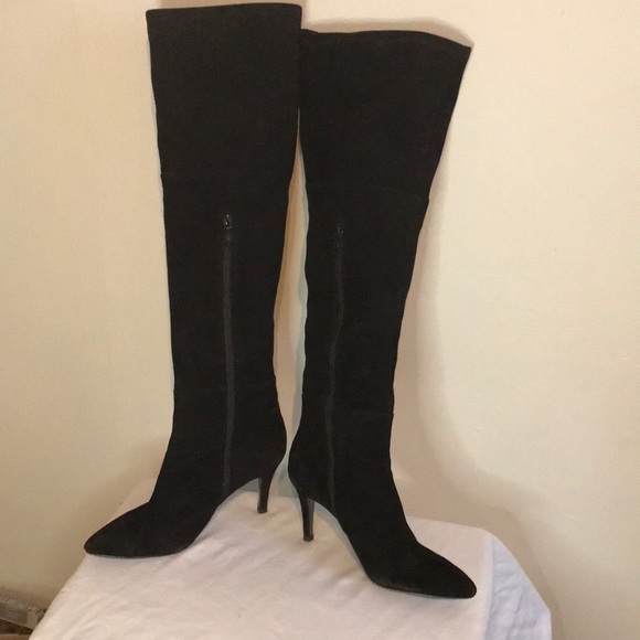Tahari Shoes - Black suede over the knee boots by Tahari